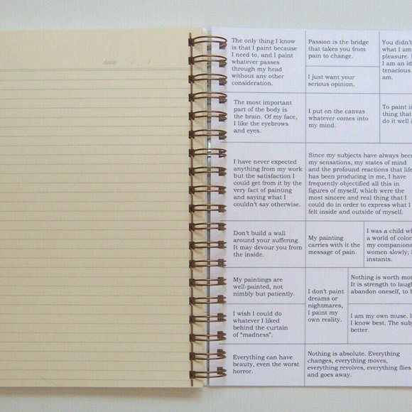 LITERARY LABRADOR "Frida Kahlo" Notebook - Picture 8 of 10